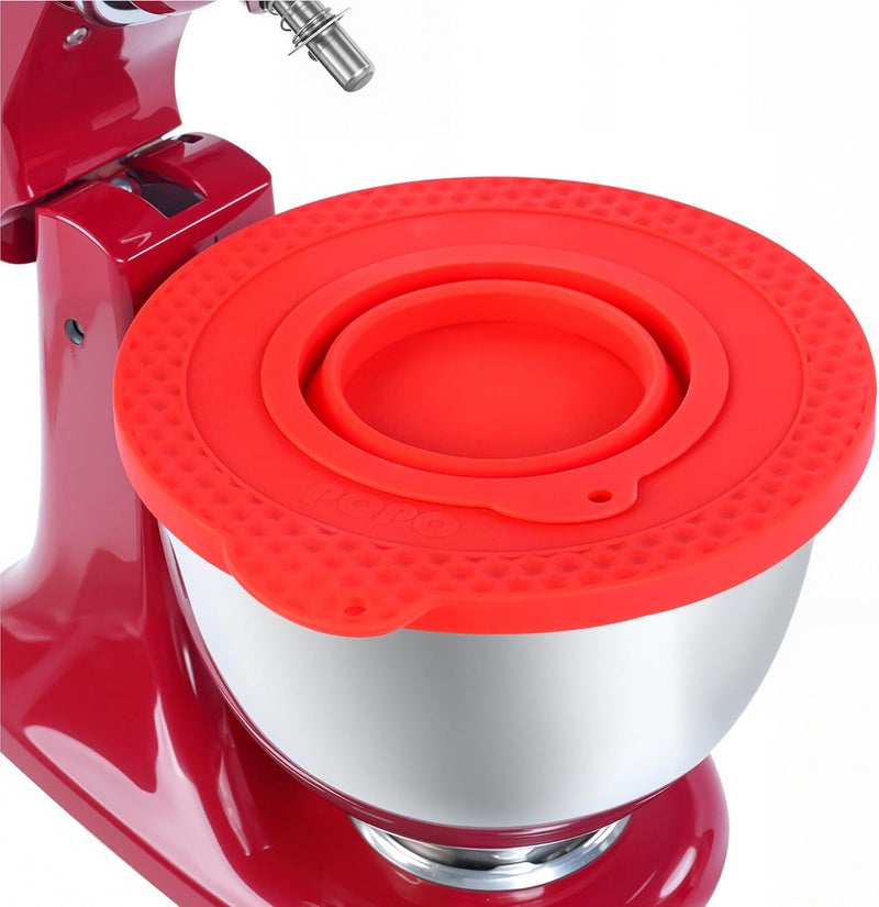 KIDOT Silicone Mixer Bowl Cover Compatible with KitchenAid 4.5-5 Quart Tilt-Head Stand Mixer, Mixer Bowl Lid to Prevent Spilling of Ingredients - Image 1